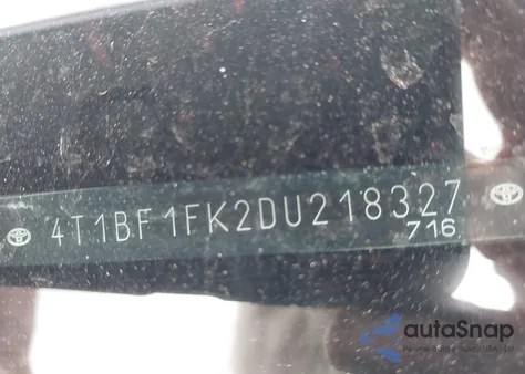 2013 Toyota Camry Le from USA, damaged, VIN 4T1BF1FK2DU218327